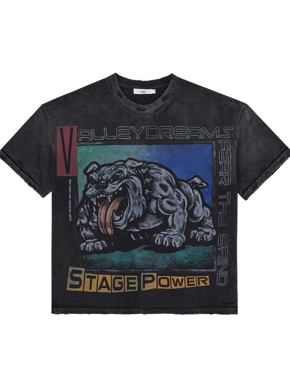 Vale Forever “Big Stage” Tee - Black with Multicolor Print